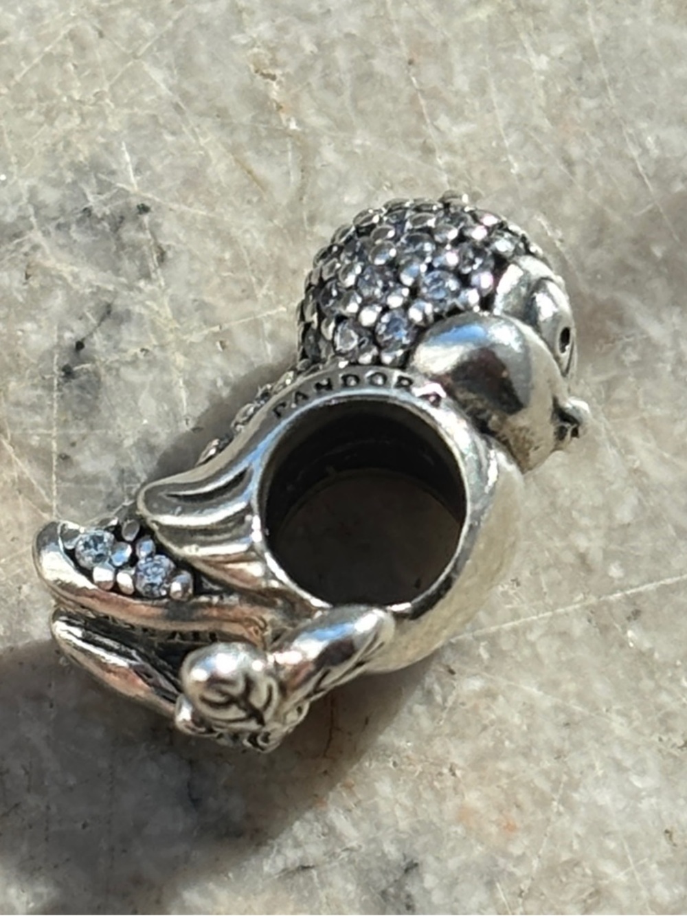 Pandora Disney Snow White pave bird charm